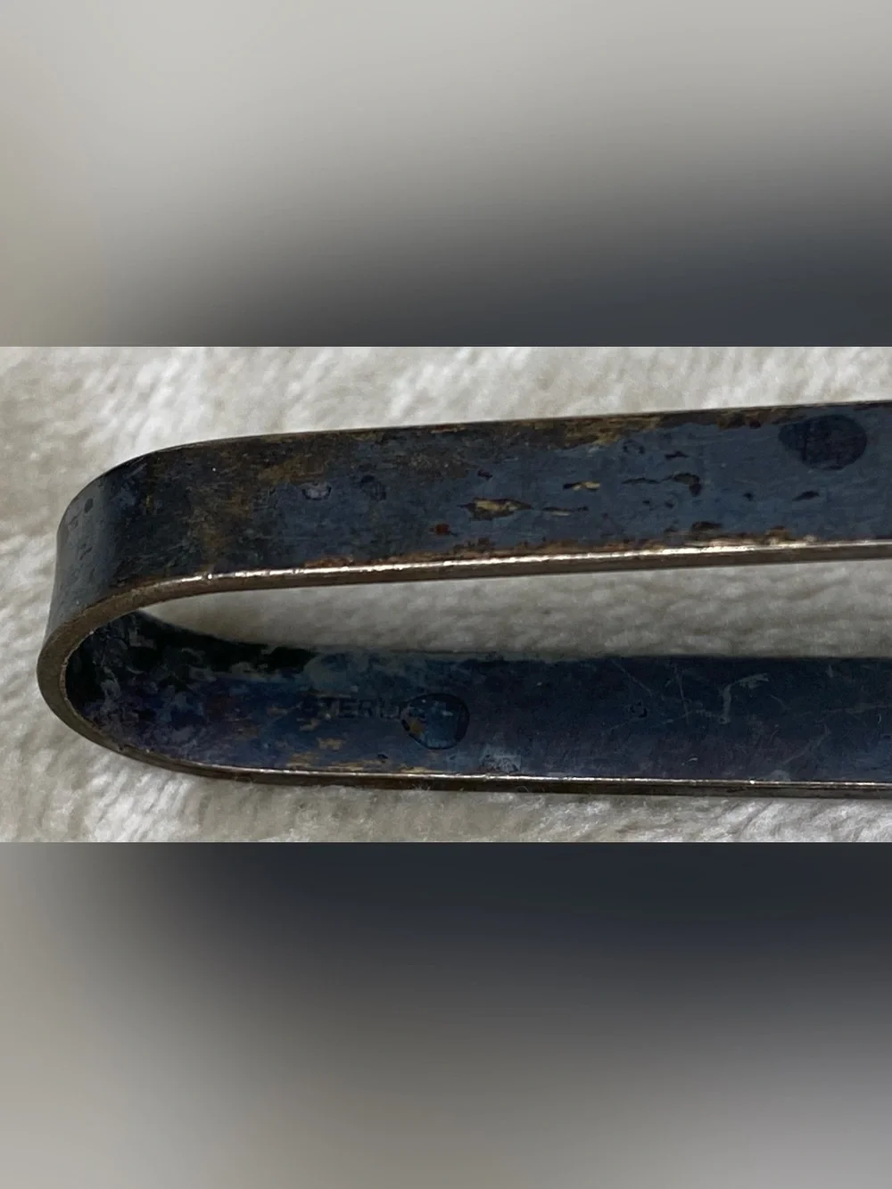 Antique Sterling Silver Sugar Tongs Twist Twisted Handle